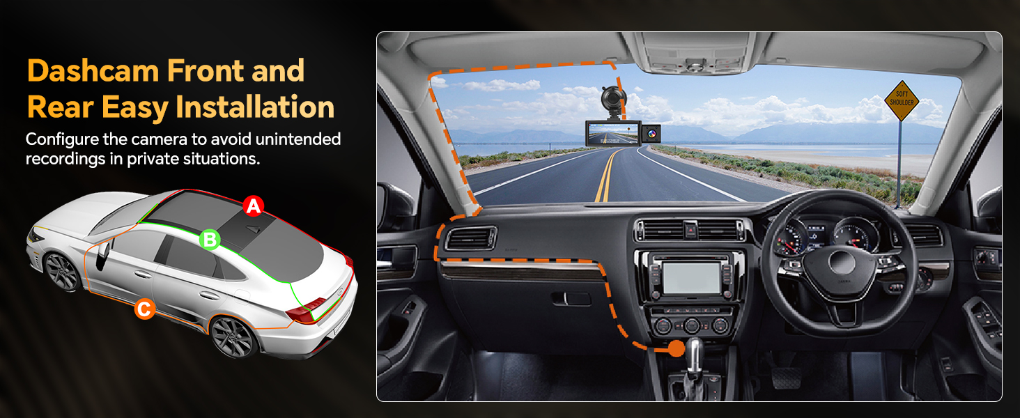 cameras for cars front and back and inside
