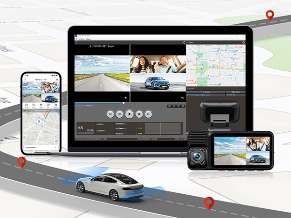 dashcam front and rear