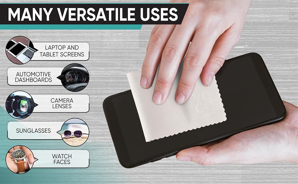 microfiber cleaning cloth for eyeglasses tv screens phone electronics sunglasses readers 