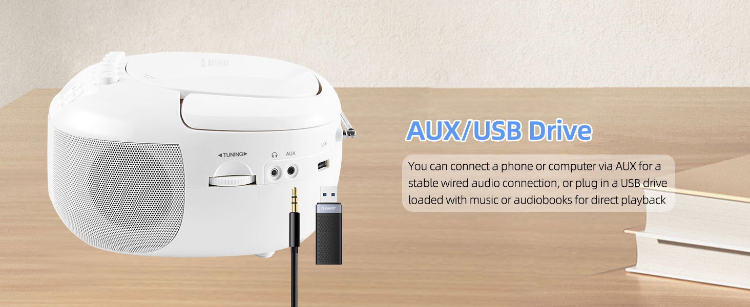 CD and Cassette Player