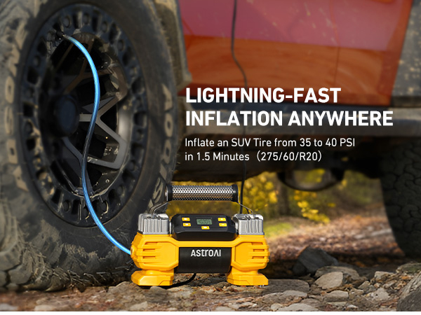 12 volt air compressor tire inflator