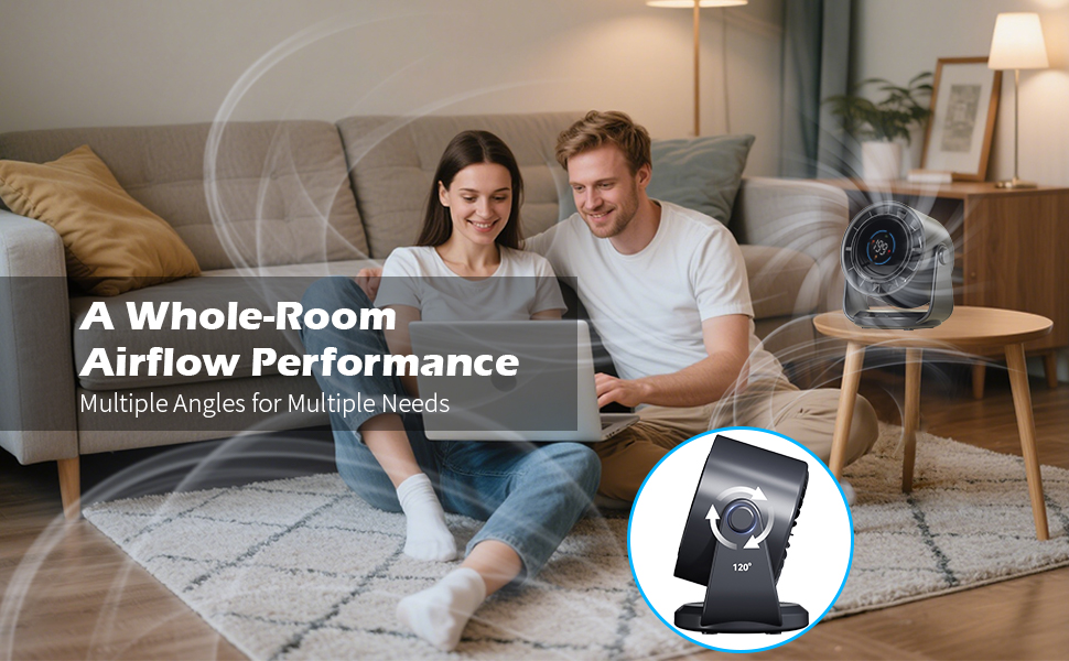 Digital Display Rechargeable USB Fan