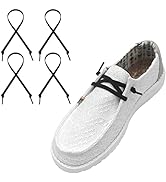 UamGlsob 2 Pairs Elastic Flat Shoe Laces Replacement Laces for Hey Dude, Flat Shoelaces,Shoe Stri...