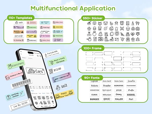 Access over 95 fonts, 15 languages, and 1200+ symbols