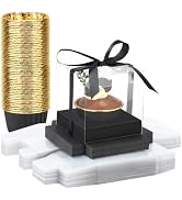 EUSOAR Cupcake Boxes with Cupcake Cups, 50pcs 3.5 Inch Single Cupcakes Holder and 50pcs 3.5oz Cup...