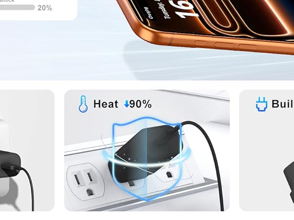 30w 40w iphone 17 16 15 pro max charger fast charging 10ft long usb c charger cable cord type c