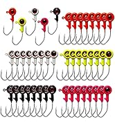 Bombite Crappie Jig Heads, 40pack Crappie Jigs Fishing Jig Heads Hook Lure Fishing Jigs Heads for...