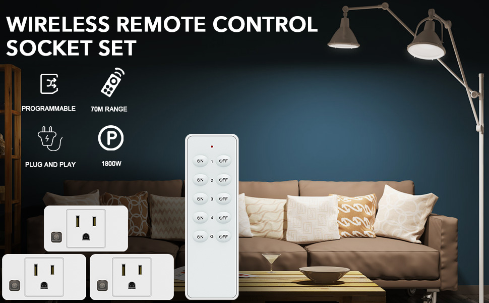 Wireless Remote Control Outlet
