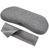 Vemiss Portable Hard Shell Eyeglasses Case, Aluminum Lightweight Case for Glasses