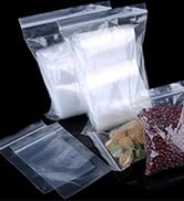 Premium 3 X 4 in (200 Count) Small Poly Zipper Bags, 2Mil Small Plastic Bags Clear, Easy Zip Open...