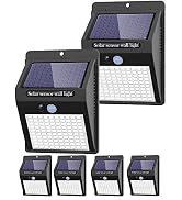 6 Pack Solar Lights Outdoor, 3 Modes/100LED Solar Security Lights Wireless IP65 Waterproof Solar ...