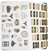 BLIEVE- Bible Tabs with Stickers, Laminated Bible Tabs for Women and Men - Bible Accessories for ...