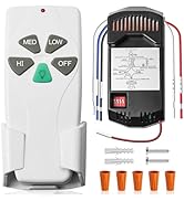 53T Kit Universal Ceiling Fan Remote Control, Replacement for Harbor Breeze Hampton Bay Hunter Li...