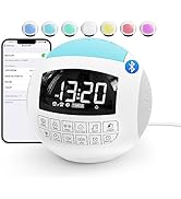 42 Sound White Noise Machine for Kids Adult Baby Sleeping + Bluetooth + Nightlight, Lullaby/Natur...
