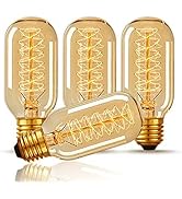 CTKcom T45 25 Watt Vintage Antique Light Bulbs E26 Base(4 Pack)- Antique Dimmable Bulb Spiral Tun...