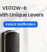 Veise Wi-Fi Fingerprint Smart Lock with Handle Set, Remote App Control, Keyless Entry Front Door ...