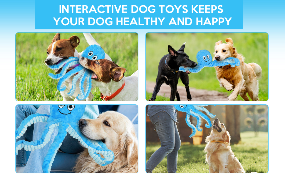 Octopus dog toys