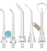COSLUS Original Water Flosser Replacement Tips: Replacement Heads Compatible with COSLUS, Aquason...