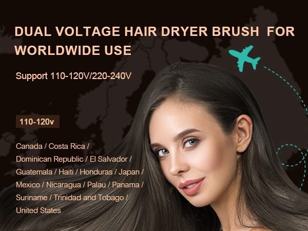 Hair Dryer Hair Curler Hair Straghtener Hair Comb For international Travel worldwide use