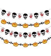 OHOME Halloween Decorations - 40 Pack Halloween Banner - Halloween Backdrop for Indoor Outdoor Ou...