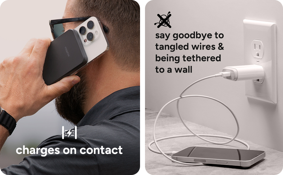 wireless charging, easy to use, charges on contact