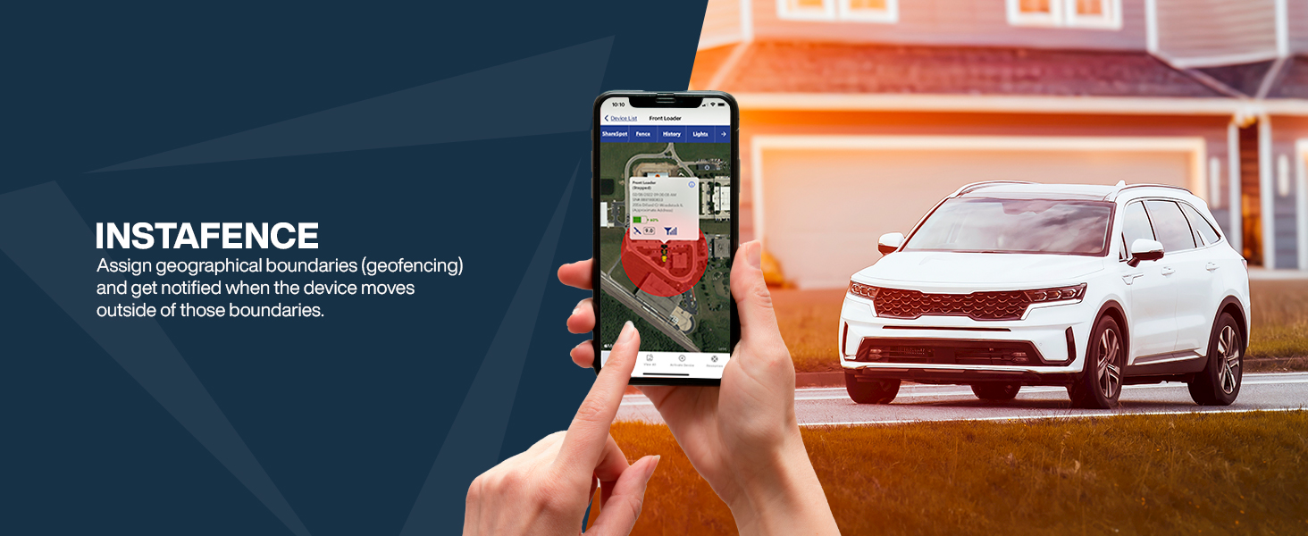 Instafence — Assign geographical boundaries and notified when the device moves passed the boundary.