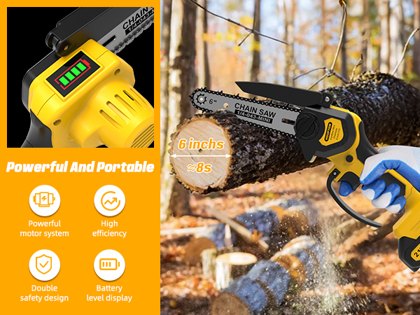 mini chainsaw cordless