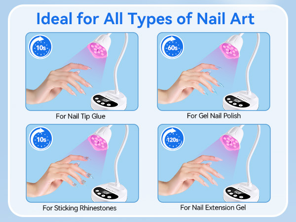 gel nail uv light professional