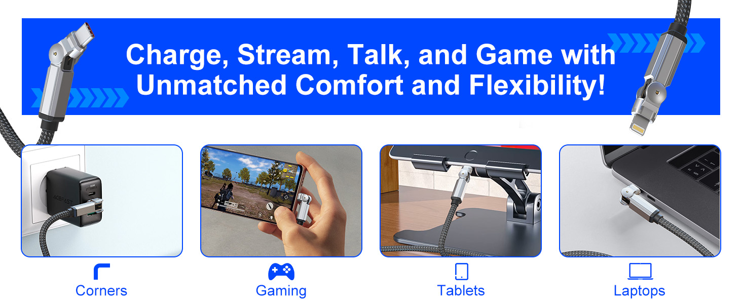 right angle lightning cable