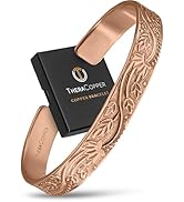 TheraCopper Copper Bracelet for Men &amp; Women — 100% Pure Copper Bracelets — Raw, Solid &amp; Uncoated ...