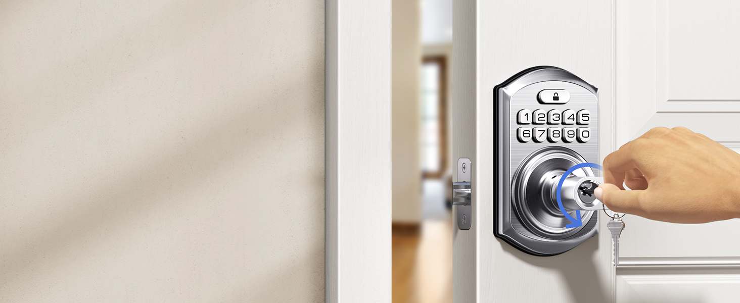 Includes backup keys for emergency access