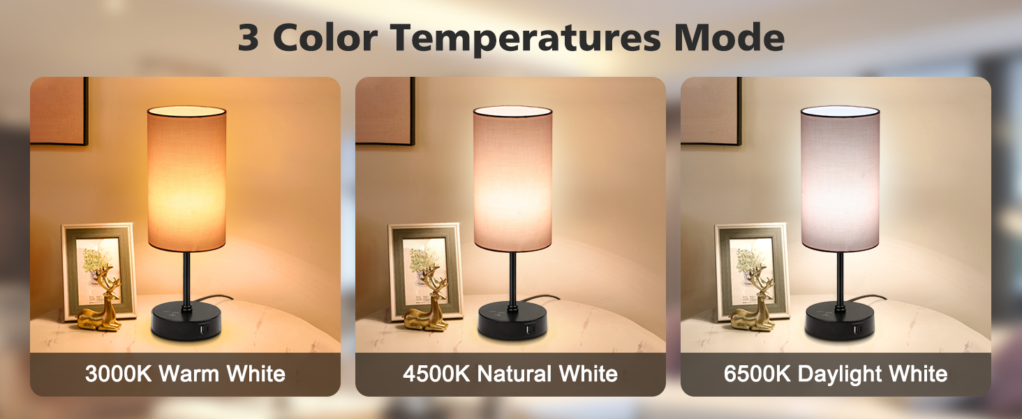 You can choose 3 cct (3000 K/4500 K/6500 K) for daily home lighting