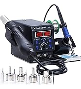 Preciva 8786D 2-IN-1 Hot Air Soldering Iron Station Kit with °F /°C, Cool/Hot Air Conversion,Sold...