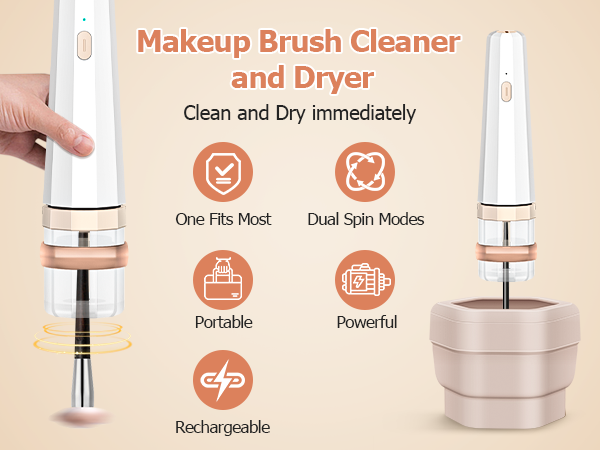 Electric makeup brush cleaner machine make up brush cleaner women foundation brush cleaner holder 