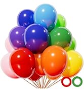 Assorted color Balloon 110pcs, color Latex Balloons 12 inch for Birthday Valentine’s Day Wedding(...