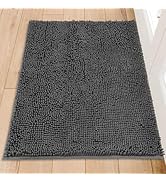 Naturei Chenille Absorbent Front Door Mat 48" x 36", Dog Door Mat for Muddy Paws, Dirt Trapper Do...