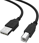 Arzweyk Printer Cable 5FT, USB Printer Cable Cord to Computer Compatible with Epson XP-7100 6100,...