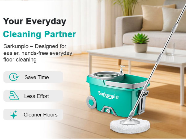 Sarkunpio Spin Mop and Bucket set