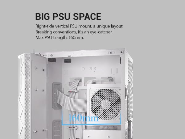 EDGEFLOW ATX PC GAMING CASE WHITE