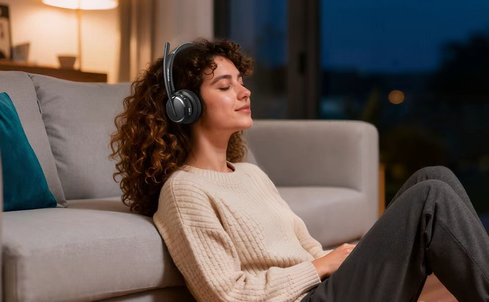 wireless headset with mic for work