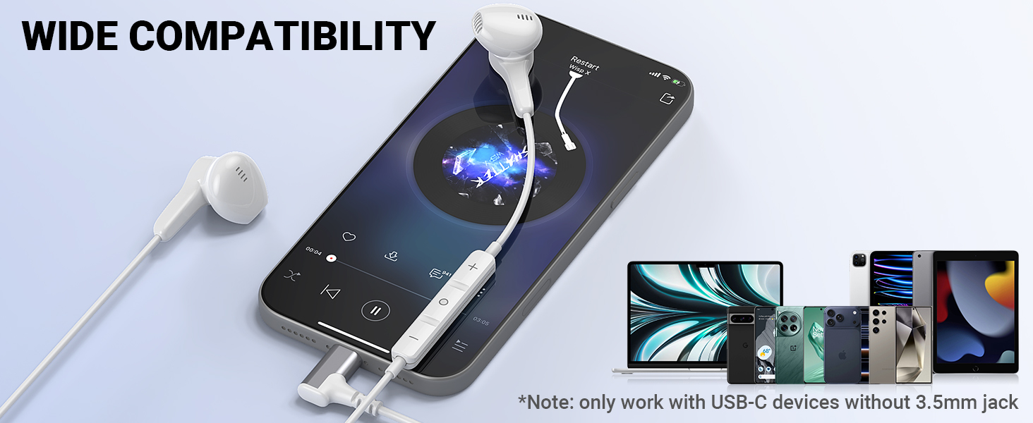type c headphones for iPhone 17 Pro max