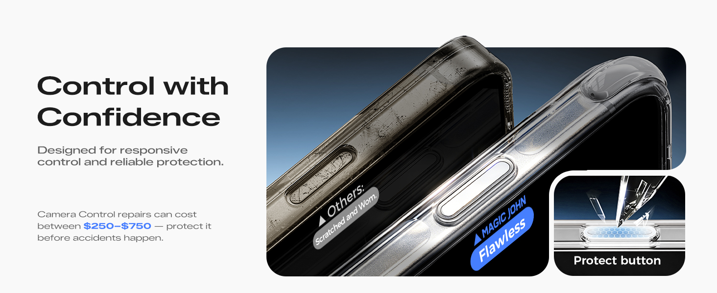 magnetic 18 pro max case with camera control button