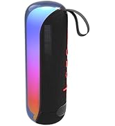 T&amp;G Bluetooth Speakers, Portable Wireless Stereo Speaker with Colorful Lights, IPX4 Waterproof, W...