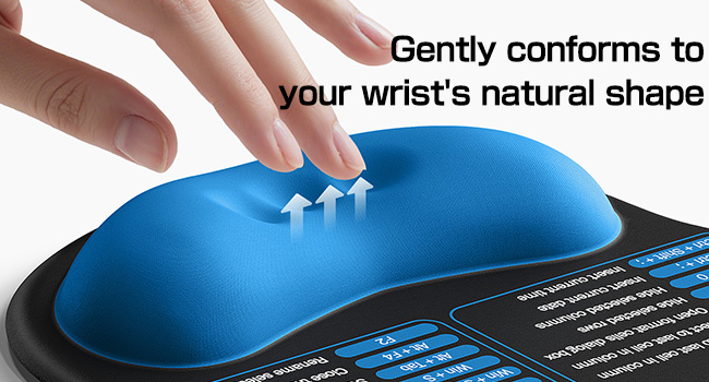 Memory Foam Wrist Rest No Leaks, All Comfort 