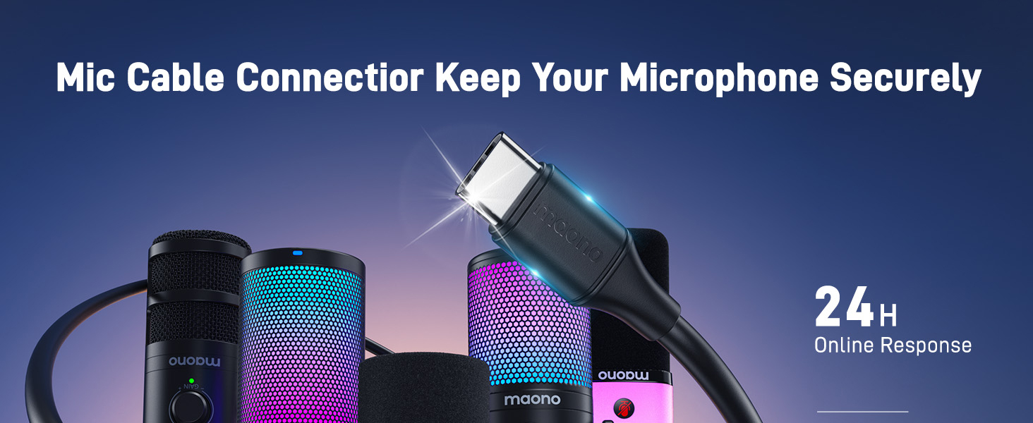 MAONO USB A&amp;C 2 in 1 microphone cable