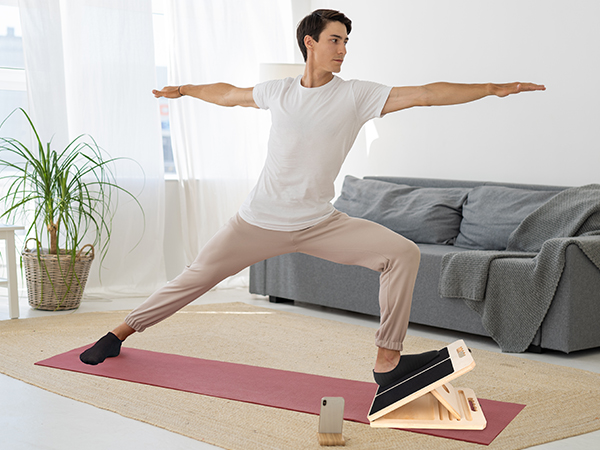 slant board for calf stretching