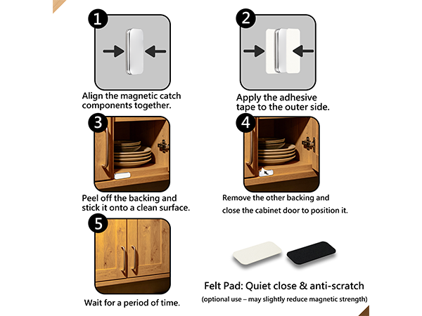 Magnetic Cabinet Door Catch A+3