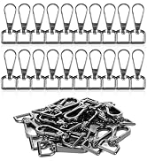 20 Pcs Metal Swivel Lobster Clasp Hooks,D Rings Purse Hardware for Bag Making,Purse Strap Hardwar...