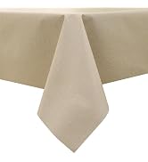 Heavy Duty Vinyl Tablecloth Waterproof Oil-Proof PVC Table Cloth Stain-Resistant Wipeable Rectang...