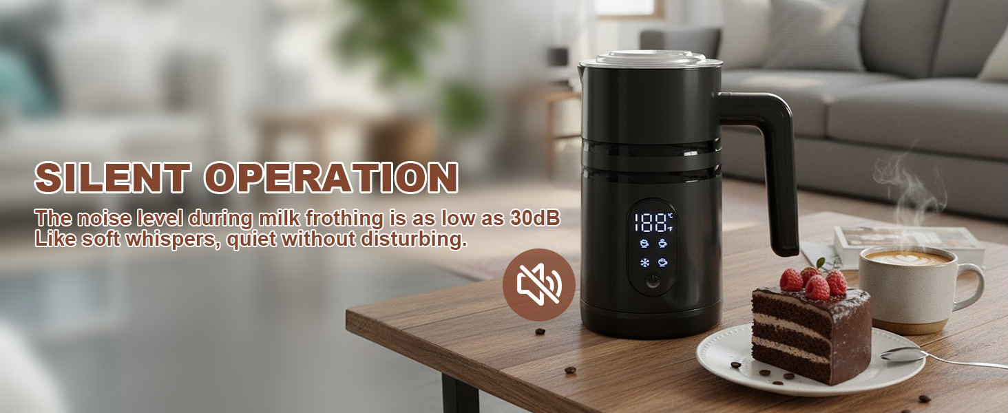 Electric Milk Frother Automatic Hot &amp; Cold Foam Maker